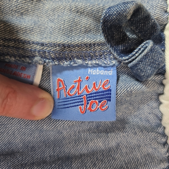 Haband's Casual Joe Jeans Shorts Blue Size Xl  Elastic Waistband - Picture 8 of 12